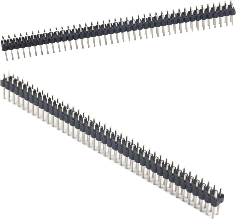 whiteeeen 10pcs Break-Away 0.1" 2 x 40 Pins Strip Dual Male Header 2.54mm Double Row Straight Pin Header Connector - Image 5